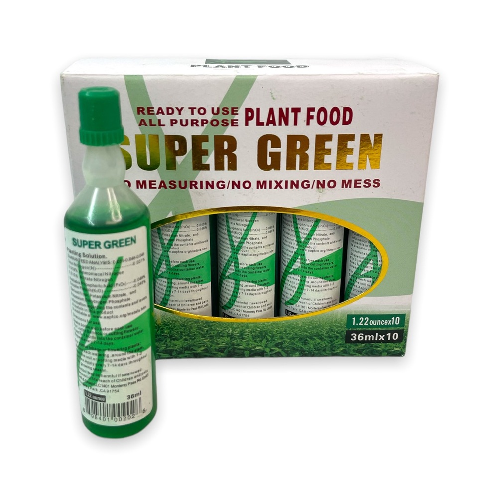 Super Green Lucky Bamboo All Purpose Plant Food 20 Pack bundle
